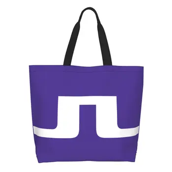 Изготовленные на заказ холщовые сумки для покупок в гольф, женские портативные сумки-тоут для покупок в продуктовых магазинах большой емкости