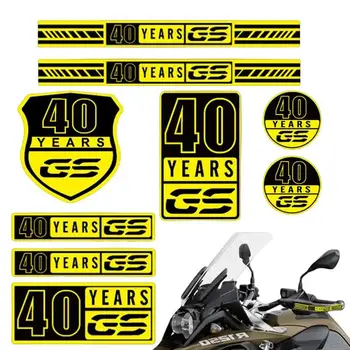 Светоотражающие наклейки для мотоциклов, 40-летние защитные наклейки для мотоциклов GS, Водонепроницаемые наклейки для мотоциклов, Декоративная Предупреждающая лента