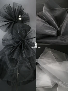 Жесткая сетчатая ткань из полиэстера 40, Юбка-пончо, Поддерживающая сетку для укладки, декоративные Широкие дизайнерские ткани