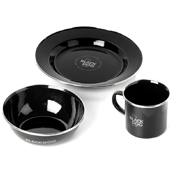 BLACKDOG, Походная Эмалированная миска, тарелка, чашка для пикника, Эмалированная миска, тарелка, чашка для снаряжения для пикника