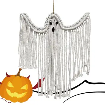 Настенные украшения с привидениями на Хэллоуин, подвеска ручной работы, Хлопчатобумажный орнамент для Хэллоуина, декор для вечеринки в доме с привидениями в помещении