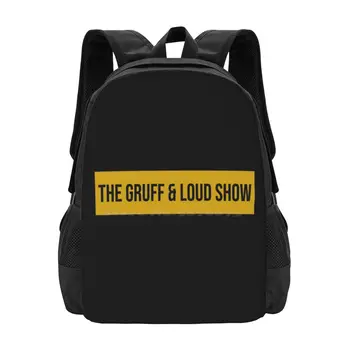 The Gruff & Loud Show Pattern Design Bag Студенческий рюкзак Gruff Loud History Jerks Youtube Gi Joe Steve Northwood Bgsu Idiots