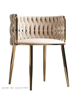 Кресло для макияжа net celebrity ins стул табурет для переодевания одинарная повседневная дизайнерская спинка для дома Nordic light роскошный диван