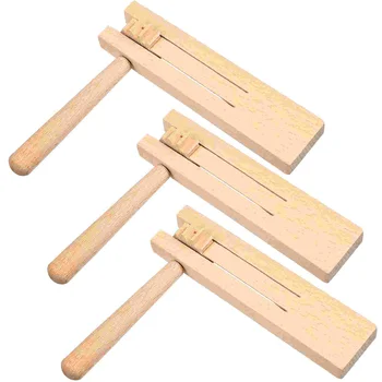 Orff Instrument Matracas Детские Деревянные шумоподавители Игрушечные инструменты, Игрушки с храповым механизмом, Спорт