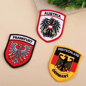 Нашивки с национальной эмблемой Германии, Вышитый герб Франкфуртского орла, Эмблемы Австрийской империи, Железный щит Австрийской империи