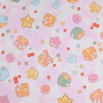 Японский Мультфильм Sanrio Little Twin Stars 100% Хлопчатобумажная Ткань для Одежды Hometextile Чехол Для Подушки Рукоделие DIY
