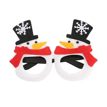 Рождественские солнцезащитные очки в оправе с забавным снеговиком, аксессуар для рождественского костюма для празднования фестиваля, вечеринки Для