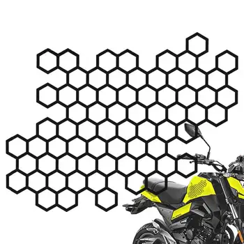 Наклейка на мотоцикл Креативные наклейки для украшения кузова в виде пчелиных сот Для ремонта автомобиля Креативные наклейки на кузов Аксессуары для экстерьера автомобиля