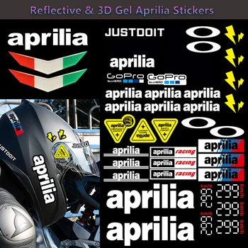 Светоотражающие Наклейки Для Мотоциклов Aprilia, Танковый Шлем, Наклейки для Тела Aprilia DORSODURO 750 FACTOR Racing RSV4 RS Tuono SR50 RS660