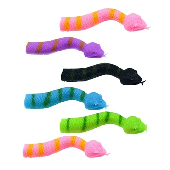 6 шт. мини-змейка-пальчик, хитрый рукав, игрушки для моделирования, детский имитирующий игровой реквизит Tpr, креативный звереныш