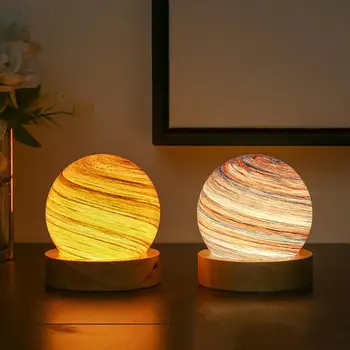 Уникальный дизайн планеты с рассеянным светом Создает атмосферу вокруг Уникального светящегося планетарного светодиодного ночника