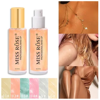 MISS ROSE Glitter Spray Доступен Эксклюзивно Для 60 мл Ночного клуба и Вечеринки Body Starry Sky Glitter Spray Makeup Cosmetic Hot