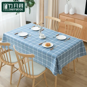 Водонепроницаемая и маслостойкая прямоугольная скатерть для обеденного стола из ПВХ, коврик для чайного столика