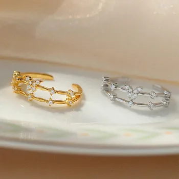 Новая мода, Милое Обручальное кольцо с кристаллами в форме сердца, Кольца Для женщин, Золотое кольцо для Помолвки, Подарок для вечеринки, Ювелирное изделие