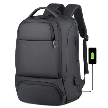 Расширяемые мужские 17-дюймовые рюкзаки для ноутбуков, школьная сумка USB, спортивная школьная сумка для путешествий, водонепроницаемая сумка для ноутбука, рюкзак для мужчин