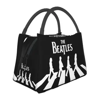 The Beatle Изолированные сумки для ланча для женщин с возможностью пополнения Музыкальный термохолодильник Bento Box Office Picnic Travel
