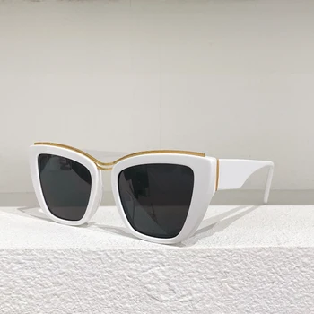 2 Новых DN 6144 Женские брендовые дизайнерские солнцезащитные очки в стиле ретро, женские вечерние Черные Модные мужские солнцезащитные очки, эстетически необычные женские