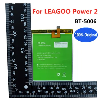 Новый 100% Оригинальный Аккумулятор BT-5006 3200 мАч Для LEAGOO Power 2 Power2 BT5006 Запчасти Для Мобильных Смартфонов Bateria Batterie Baterij