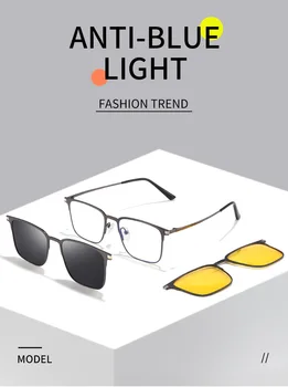 2023 Новые поляризованные солнцезащитные очки, магнитная присоска, прямая трансляция, совместимые с приборами ночного видения, солнцезащитные очки, очки для близорукости