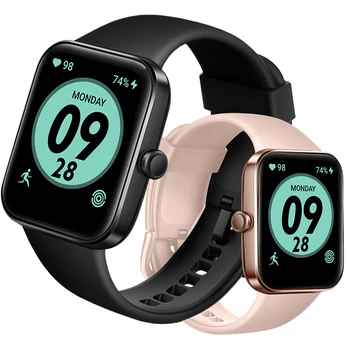 Новые 1,69-дюймовые модные мужские часы с полным сенсорным экраном, отслеживающие давление, частоту сердечных сокращений, уровень кислорода в крови, Bluetooth smart health watch