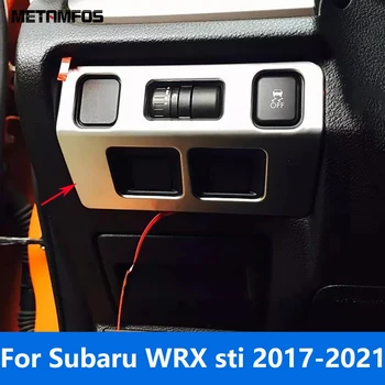 Для Subaru WRX sti 2017 2018 2019 2020 2021 Матовая Кнопка Включения Головного Света, Накладка На Панель, Наклейка, Аксессуары Для Стайлинга Автомобилей