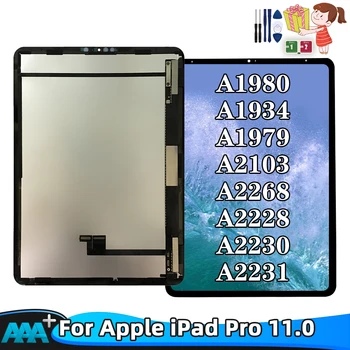 Оригинальный ЖК-дисплей iPad Pro 11 Pro11 2018 A1934 A1979 A1980 A2103 2020 A2228 A2230 A2231 Замена сенсорного экрана ЖК-дисплея в сборе