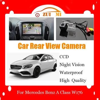 Камера заднего вида заднего вида автомобиля для Mercedes Benz A Class W176 2012 ~ 2015 Водонепроницаемая CCD камера ночного видения Full HD резервного копирования для парковки