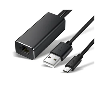 Сетевой адаптер Micro-USB Ethernet 10/100 Мбит/с для Fire TV Stick USB-RJ45 USB Сетевая карта для Google Chromecast Gen 2 1 Ultra