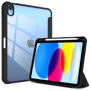 Прозрачный Акриловый Чехол Для iPad Air 4 3 Mini 6 5 iPad 10,9 2022 Pro11 2018 2020 2021 10,2 дюйма 2019 2020 2021 Крышка Автоматического Пробуждения