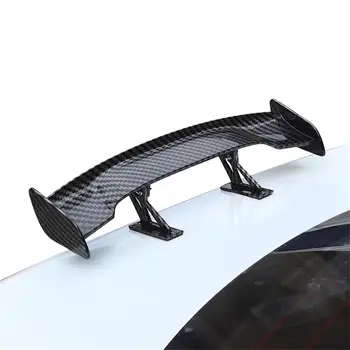 Автомобильный мини-спойлер Спойлеры для автомобилей Задний спойлер Крыло GT Стиль ABS Кронштейн спойлера багажника автомобиля Стиль углеродного волокна Универсальный