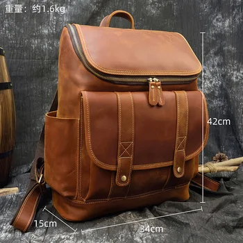 14-дюймовая сумка для ноутбука-ретро-рюкзак для путешествий-мужская повседневная сумка на каждый день