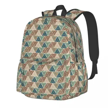 Рюкзак с геопринтом, треккинговые рюкзаки с геометрическим принтом, мужские дизайнерские Прочные Школьные сумки, Эстетичный Рюкзак