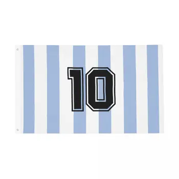 Номер 10 Грязный Флаг Наружный Баннер Всепогодное Украшение Двухсторонние Флаги размером 60x90 90x150 см