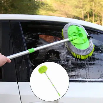Щетка для мытья автомобилей с длинной ручкой из алюминиевого сплава, подходящая для RV