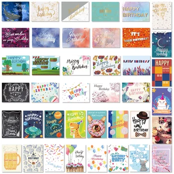 Partykindom 40ШТ поздравительных открыток с 40ШТ конвертами, креативные поздравительные открытки оптом