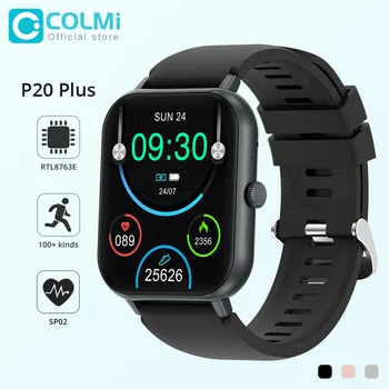 COLMI P20 Plus 2023 Смарт-Часы 1,83 дюйма С Bluetooth-Вызовом, 100 + Спортивных Моделей, Монитор Сердечного Ритма, Сна, Смарт-Часы Для Мужчин И Женщин