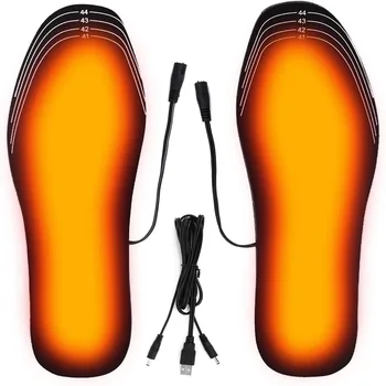 2023 USB Стельки Для Обуви С Подогревом Электрическая Грелка Для Ног Грелка Для Ног Коврик Для Носков Зимние Виды Спорта На открытом Воздухе Нагревательная Стелька Зима Теплая