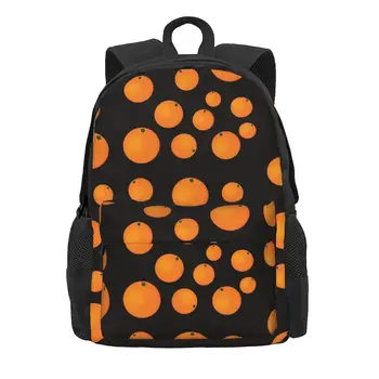 Рюкзак с желтыми Апельсинами, рюкзаки Kawaii с фруктовым принтом, Мужские Тренировочные Мягкие Школьные сумки, Высококачественный рюкзак