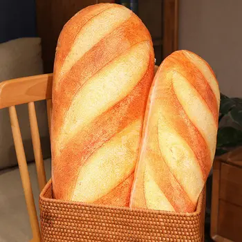 20 ~ 100 см Французский хлеб, плюшевая подушка, набитая печатными изображениями, плюшевый декор для вечеринки, подарок для компаньона для сна