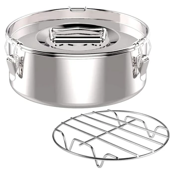Форма для выпечки из нержавеющей стали, серебряные формы для выпечки, форма для выпечки с крышкой - Флан-чайник для 6-литровой кастрюли
