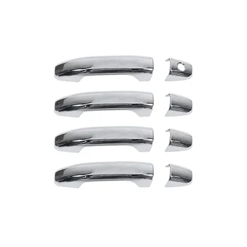 Накладки на наружные дверные ручки, отделка, внешние аксессуары для Chevy Silverado GMC Sierra 2014-2020, ABS серебристый