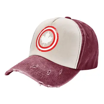Бейсболки в стиле хип-хоп Captain Canada White Leaf для мужчин и женщин из потертого хлопка Snapback, кепки для активного отдыха, шляпа