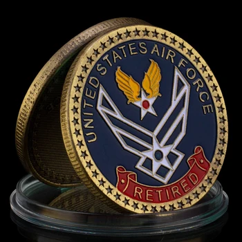 Сувенирная монета в отставке ВВС США, Коллекционная монета Ветерана, Памятная монета ВВС США