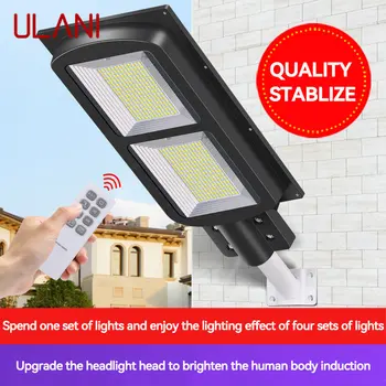 Солнечные уличные фонари ULANI, наружные светодиодные водонепроницаемые IP65, Индукционные настенные светильники для человеческого тела, для дома, современного внутреннего дворика, сада