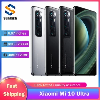 Оригинальный Мобильный Телефон Xiaomi Mi 10 Ultra 5G С Двумя SIM-картами NFC 6,67 
