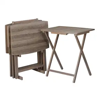 набор для сервировки стола размером XL 5шт, серый в деревенском стиле