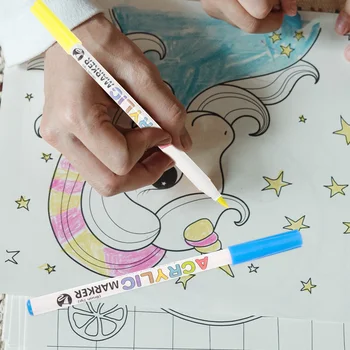 Ручка для вырезок, ручка для рисования, фломастеры, пластиковый детский набор для рисования