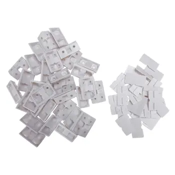 30шт Полка-шкаф 90-градусные пластиковые угловые скобы Угловые кронштейны белого цвета