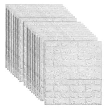 3d-липкие плитки для стен из пенополиуретана, водонепроницаемые кирпичные стеновые панели, декор для кухни, туалета, гостиниц, гостиной, спальни, квартиры