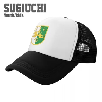Детская сетчатая кепка, бейсболка с эмблемой Республики Абхазия, кепки для молодежи, мальчиков и девочек, детские шапки для учеников, спортивные костюмы на открытом воздухе, Унисекс